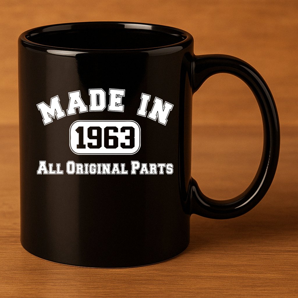 Made In 1963 All Original Parts1 11oz C Handle Ceramic Mug