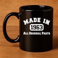 Made In 1963 All Original Parts1 11oz C Handle Ceramic Mug