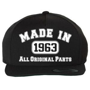 Made In 1963 All Original Parts1 Wool Snapback Cap