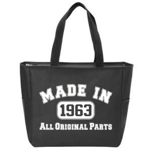 Made In 1963 All Original Parts1 Zip Tote Bag