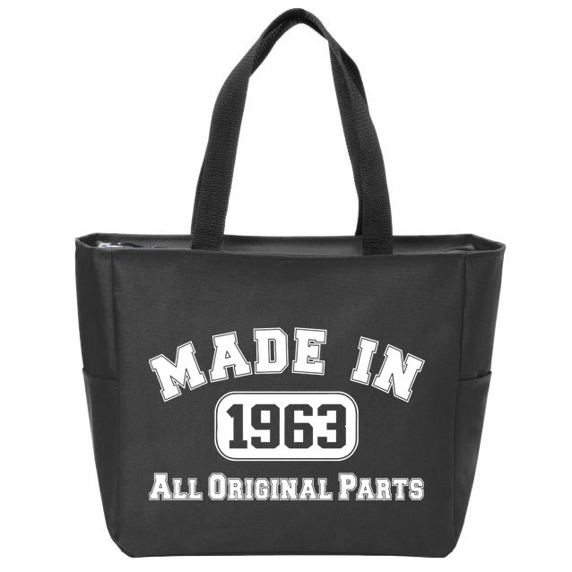 Made In 1963 All Original Parts1 Zip Tote Bag