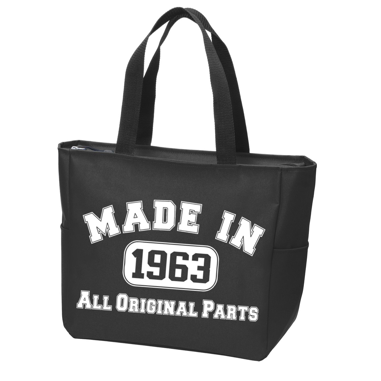 Made In 1963 All Original Parts1 Zip Tote Bag