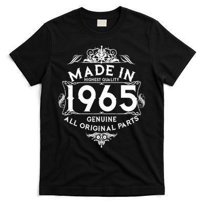 Made In 1965 Aged To Perfection Vintage Bithday T-Shirt