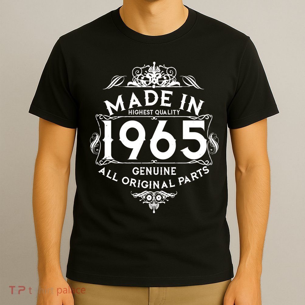 Made In 1965 Aged To Perfection Vintage Bithday T-Shirt
