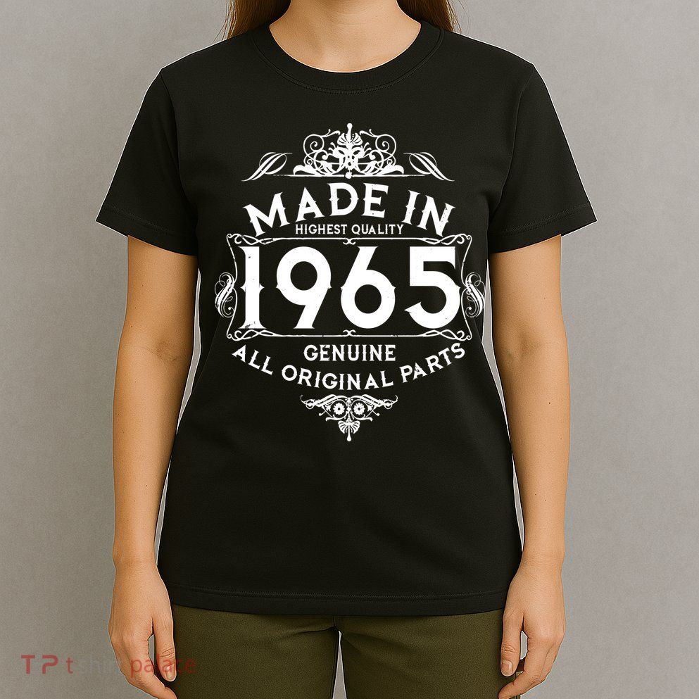 Made In 1965 Aged To Perfection Vintage Bithday T-Shirt