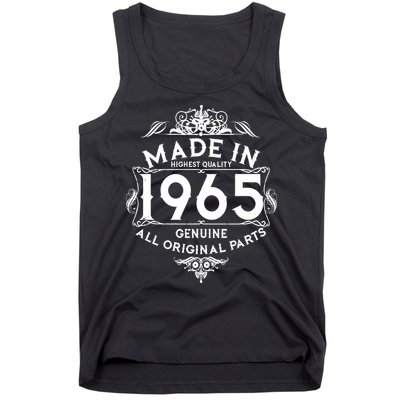 Made In 1965 Aged To Perfection Vintage Bithday Tank Top