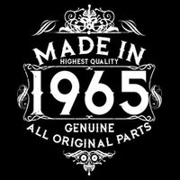 Made In 1965 Aged To Perfection Vintage Bithday Wool Snapback Cap