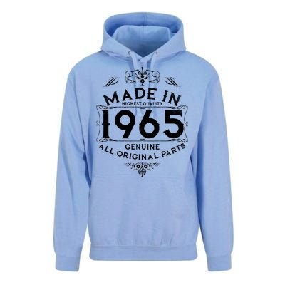 Made In 1965 Aged To Perfection Vintage Bithday Unisex Surf Hoodie