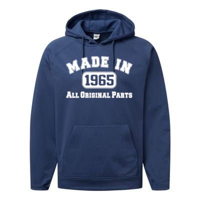 Made In 1965 All Original Parts Performance Fleece Hoodie