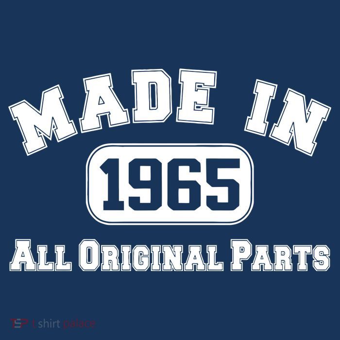 Made In 1965 All Original Parts Tall T-Shirt