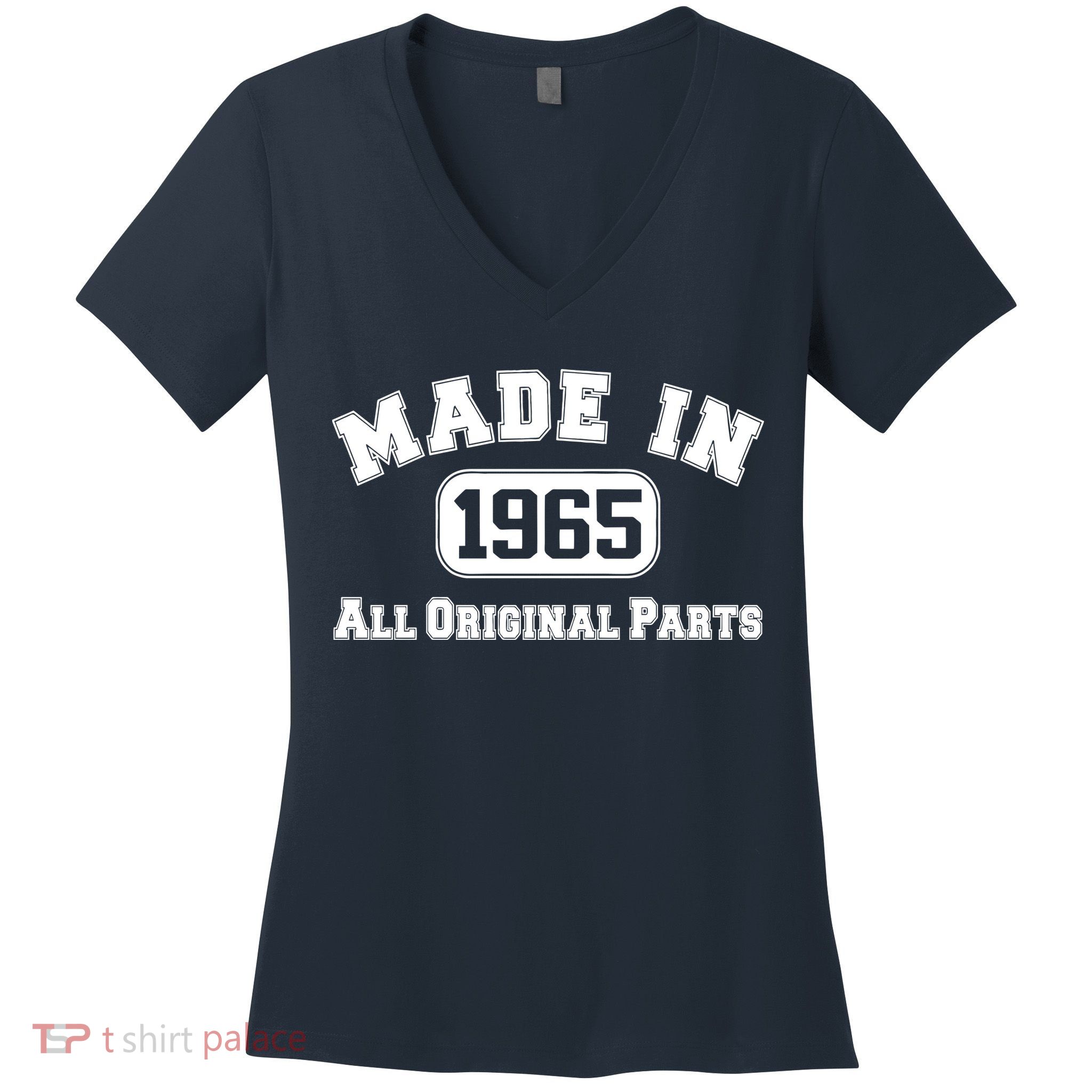 Made In 1965 All Original Parts Women's V-Neck T-Shirt