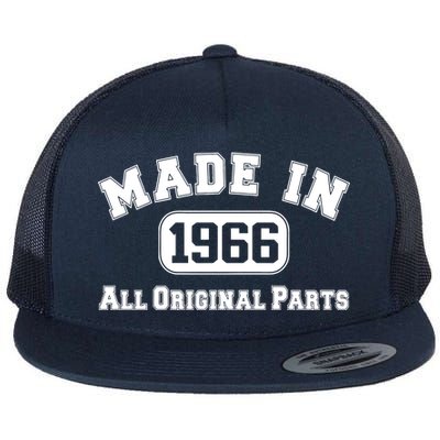 Made In 1966 All Original Parts Flat Bill Trucker Hat