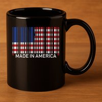 Made In America 11oz C Handle Ceramic Mug