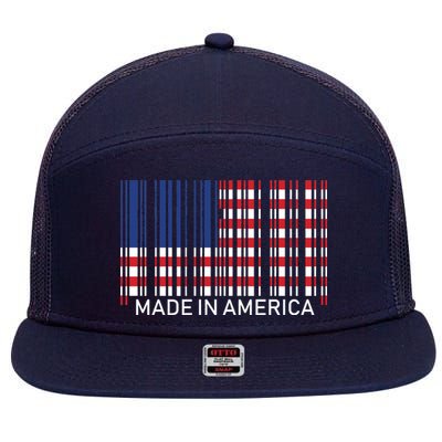 Made In America 7 Panel Mesh Trucker Snapback Hat