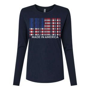 Made In America Womens Cotton Relaxed Long Sleeve T-Shirt