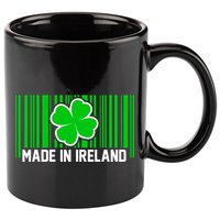 Made In Ireland -Irish Distressed Logo 11oz C Handle Ceramic Mug