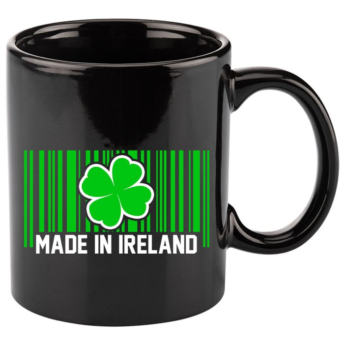 Made In Ireland -Irish Distressed Logo 11oz C Handle Ceramic Mug