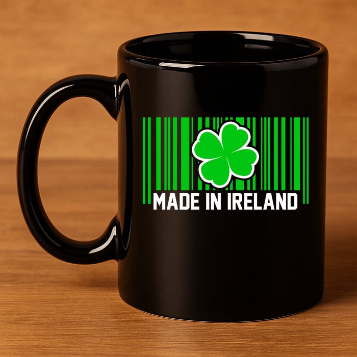 Made In Ireland -Irish Distressed Logo 11oz C Handle Ceramic Mug