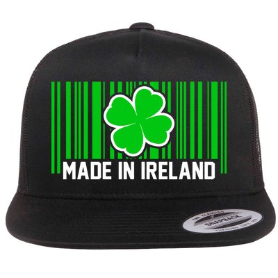 Made In Ireland -Irish Distressed Logo Flat Bill Trucker Hat