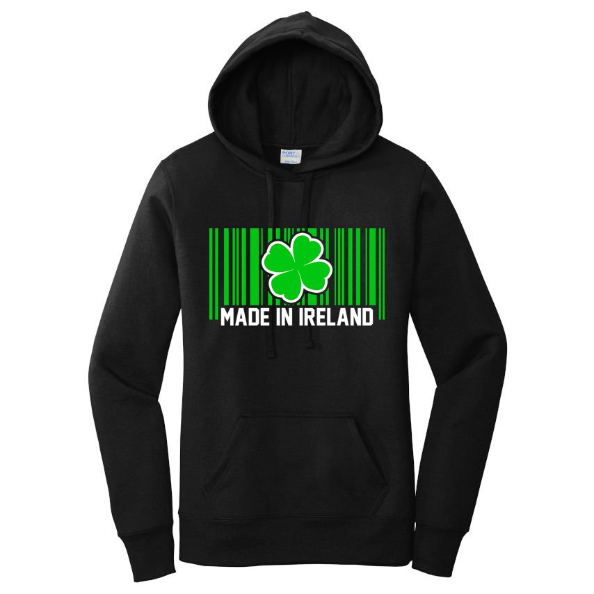Made In Ireland -Irish Distressed Logo Women's Pullover Hoodie