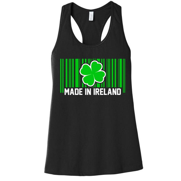 Made In Ireland -Irish Distressed Logo Women's Racerback Tank