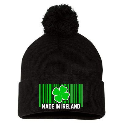 Made In Ireland -Irish Distressed Logo Pom Pom 12in Knit Beanie
