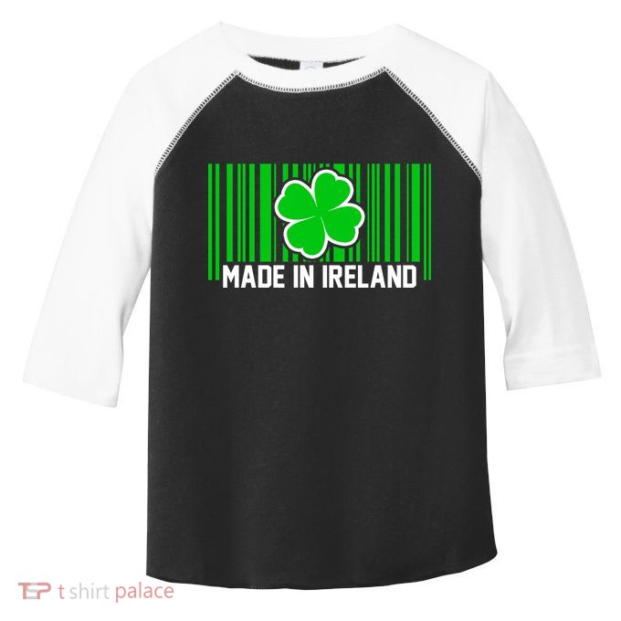 Made In Ireland -Irish Distressed Logo Toddler Fine Jersey T-Shirt