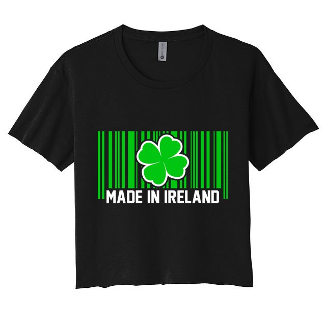 Made In Ireland -Irish Distressed Logo Crop Top