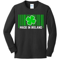 Made In Ireland -Irish Distressed Logo Kids Long Sleeve Shirt