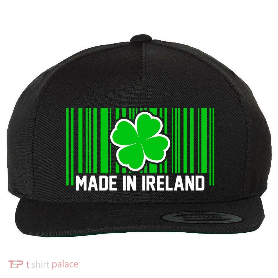 Made In Ireland -Irish Distressed Logo Wool Snapback Cap