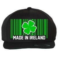 Made In Ireland -Irish Distressed Logo Wool Snapback Cap