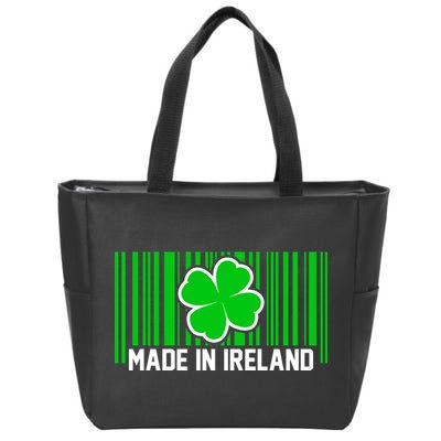 Made In Ireland -Irish Distressed Logo Zip Tote Bag