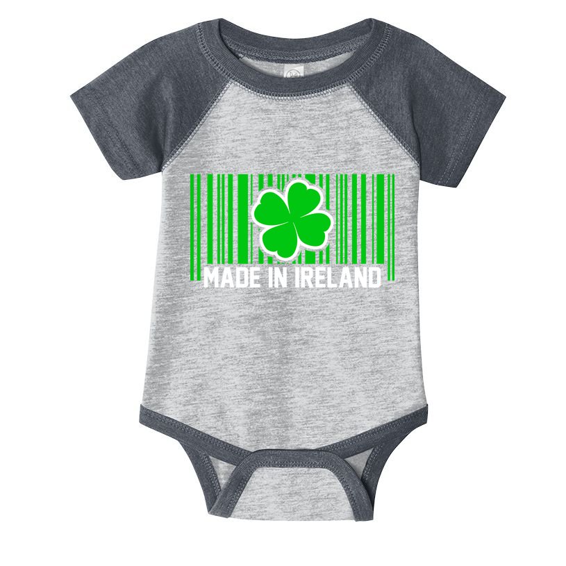 Made In Ireland -Irish Distressed Logo Infant Baby Jersey Bodysuit