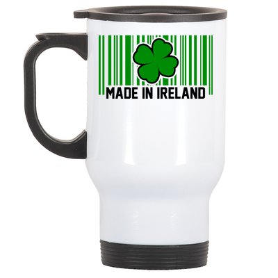 Made In Ireland -Irish Distressed Logo Stainless Steel Travel Mug