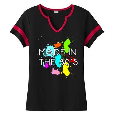 Made in The 80's Ladies Halftime Notch Neck Tee