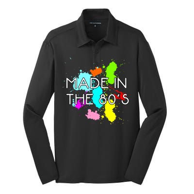 Made in The 80's Silk Touch Performance Long Sleeve Polo