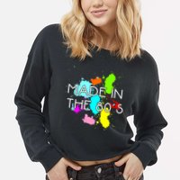 Made in The 80's Cropped Pullover Crew
