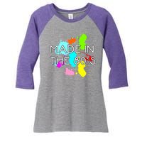 Made in The 80's Women's Tri-Blend 3/4-Sleeve Raglan Shirt