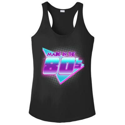 Made In The 80's Cool Retro 1980s Ladies PosiCharge Competitor Racerback Tank