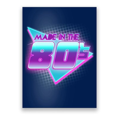 Made In The 80's Cool Retro 1980s Poster