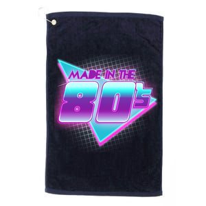 Made In The 80's Cool Retro 1980s Platinum Collection Golf Towel