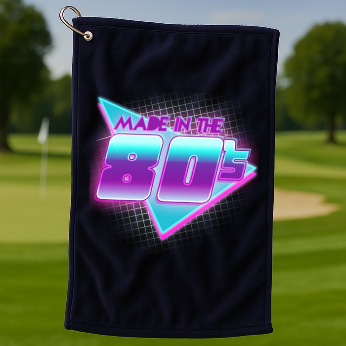 Made In The 80's Cool Retro 1980s Golf Towel