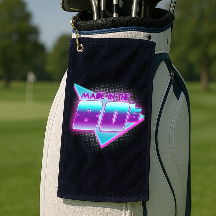 Made In The 80's Cool Retro 1980s Golf Towel