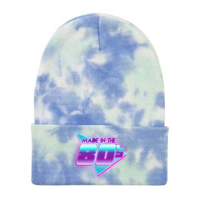 Made In The 80's Cool Retro 1980s Tie Dye 12in Knit Beanie