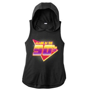 Made In The 90s Retro Ladies PosiCharge Tri-Blend Wicking Draft Hoodie Tank