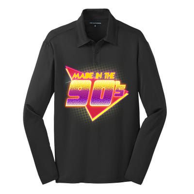 Made In The 90s Retro Silk Touch Performance Long Sleeve Polo