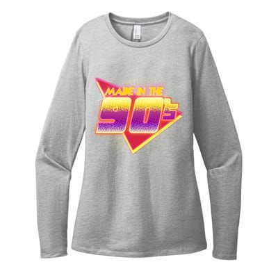 Made In The 90s Retro Womens CVC Long Sleeve Shirt