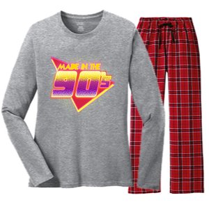 Made In The 90s Retro Women's Long Sleeve Flannel Pajama Set 