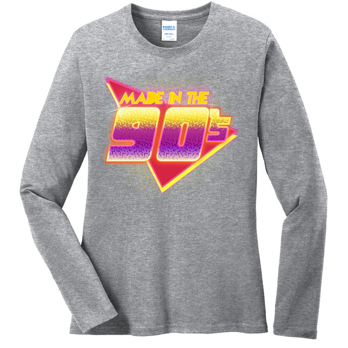 Made In The 90s Retro Ladies Long Sleeve Shirt