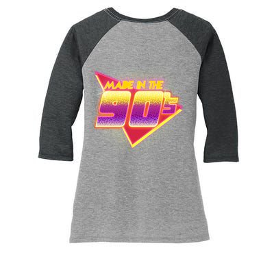 Made In The 90s Retro Women's Tri-Blend 3/4-Sleeve Raglan Shirt